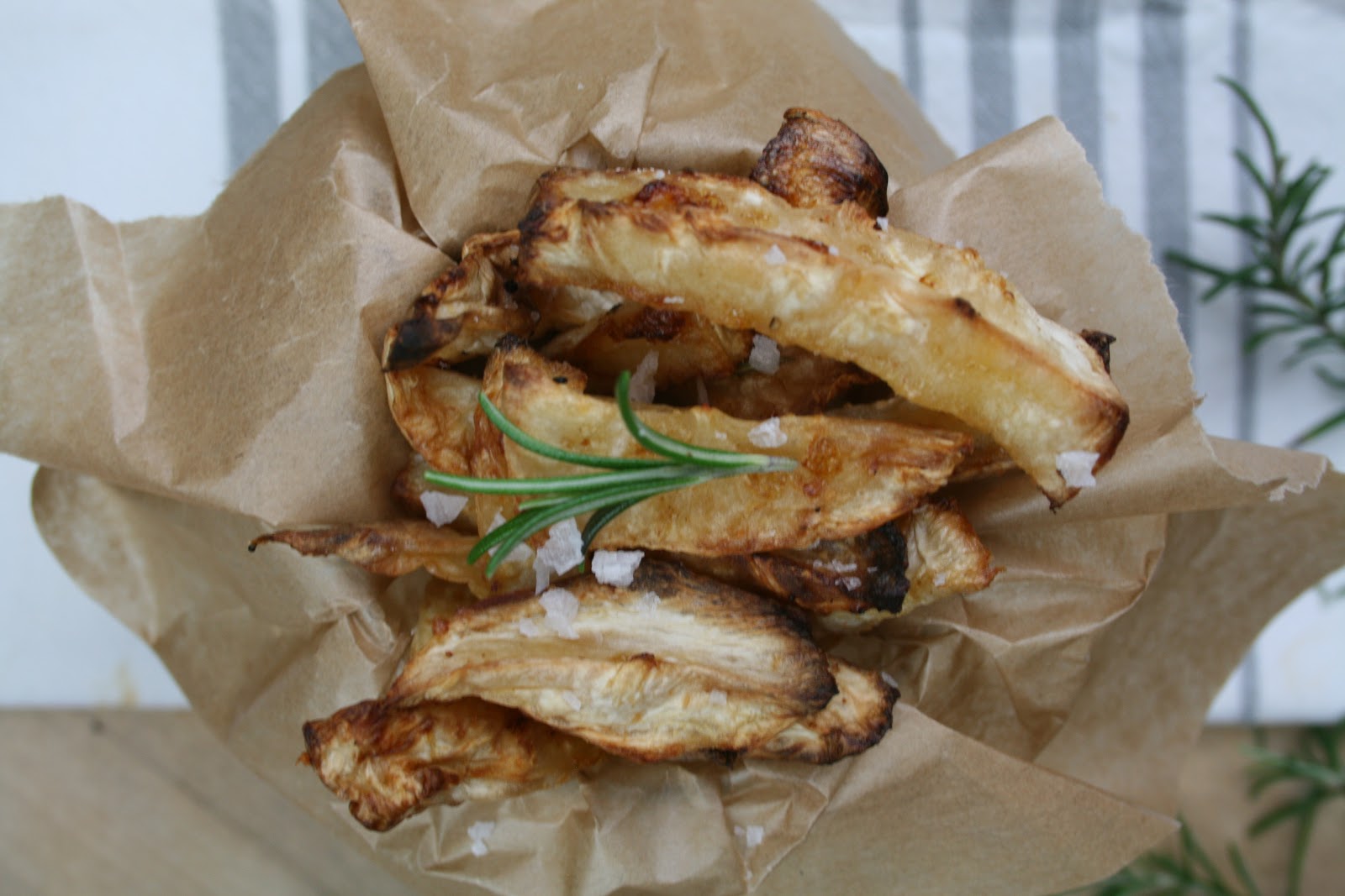 celeriac chips deep fried