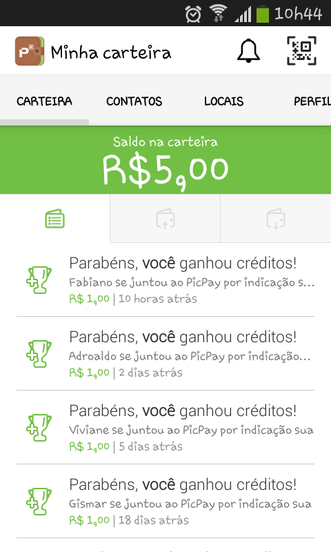 PicPay - Ganhe Dinheiro com seu Celular Smartphone Android e iOS PicPay - Ganhe Dinheiro com seu Celular Smartphone Android e iOS