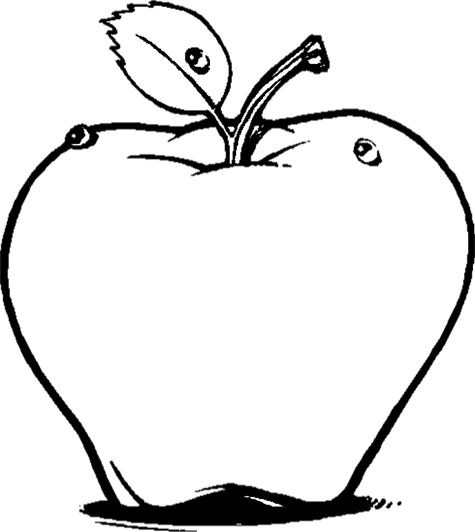Coloring Pages for Kids: Apple Coloring Pages for Kids