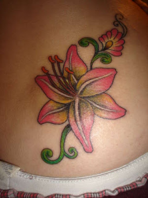 free designs tiger lily tattoo flowers