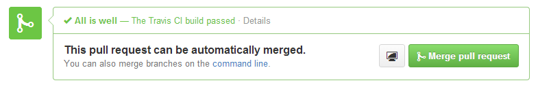 GitHubステータス(CI実行後-成功) GitHubステータス(CI実行後-成功)