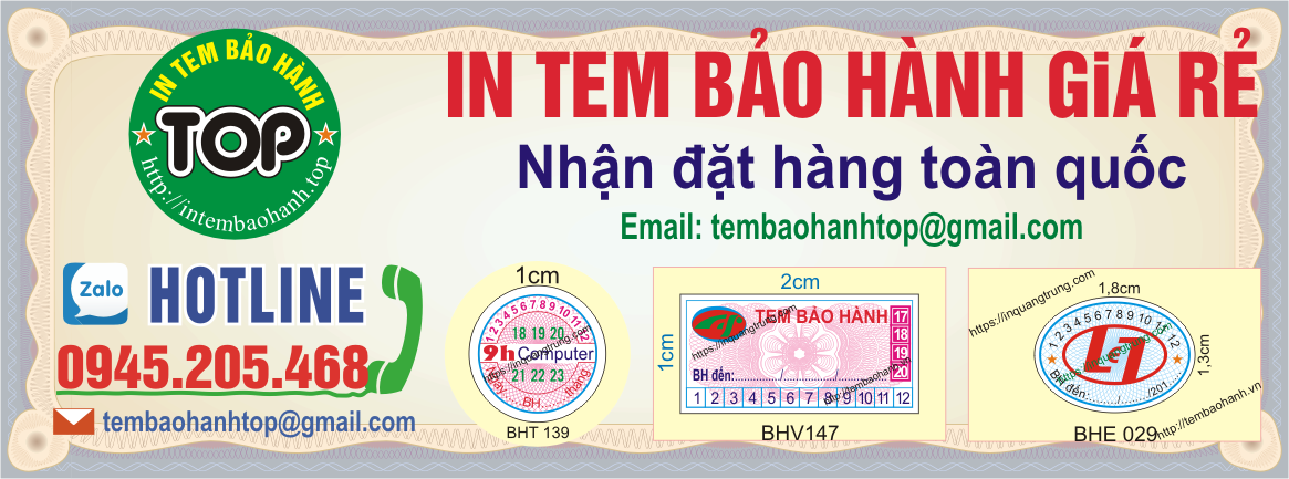 Công ty in tem bảo hành top đầu Việt Nam