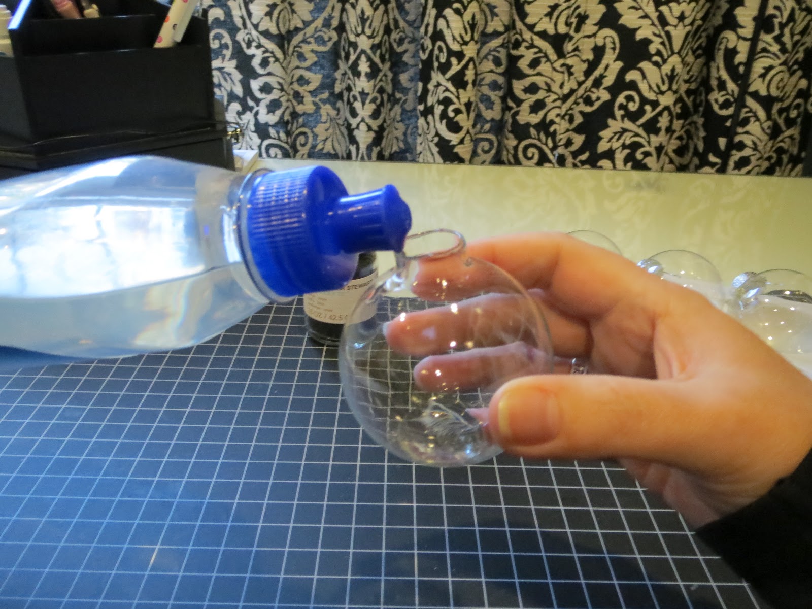 Crafts by CAS Glitter Ornament Balls