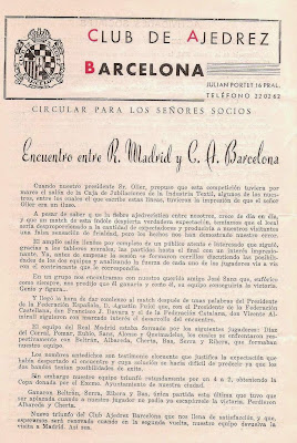 Boletín nº LII del Club Ajedrez Barcelona de enero de 1955