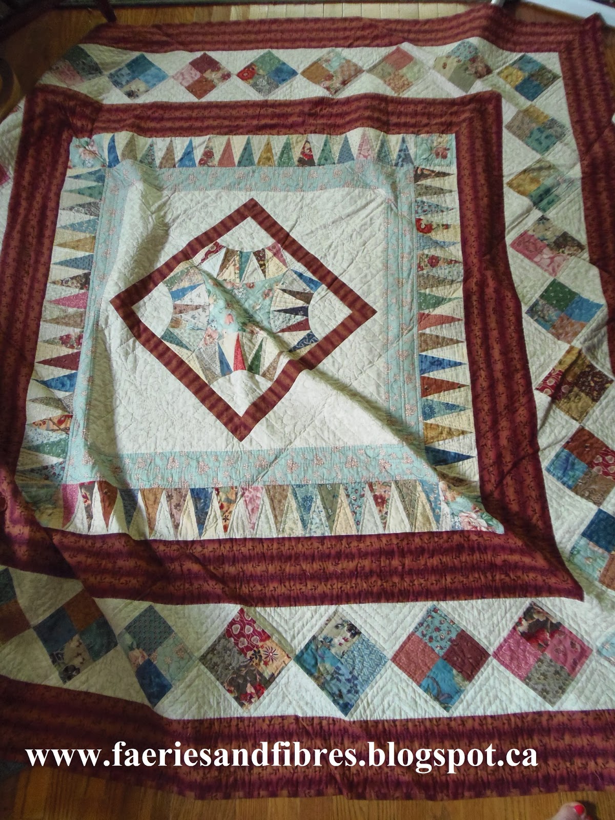 Faeries and Fibres Using directional prints