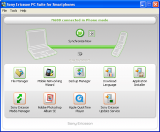 download application for sony ericsson w150i