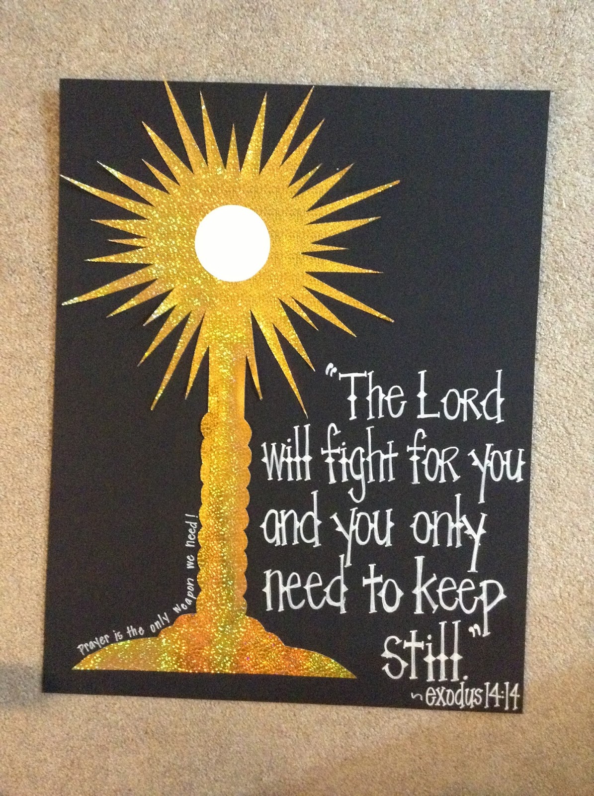 Look to Him and be Radiant Armor of God Decorations