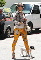 Rita Rusic walking her dog