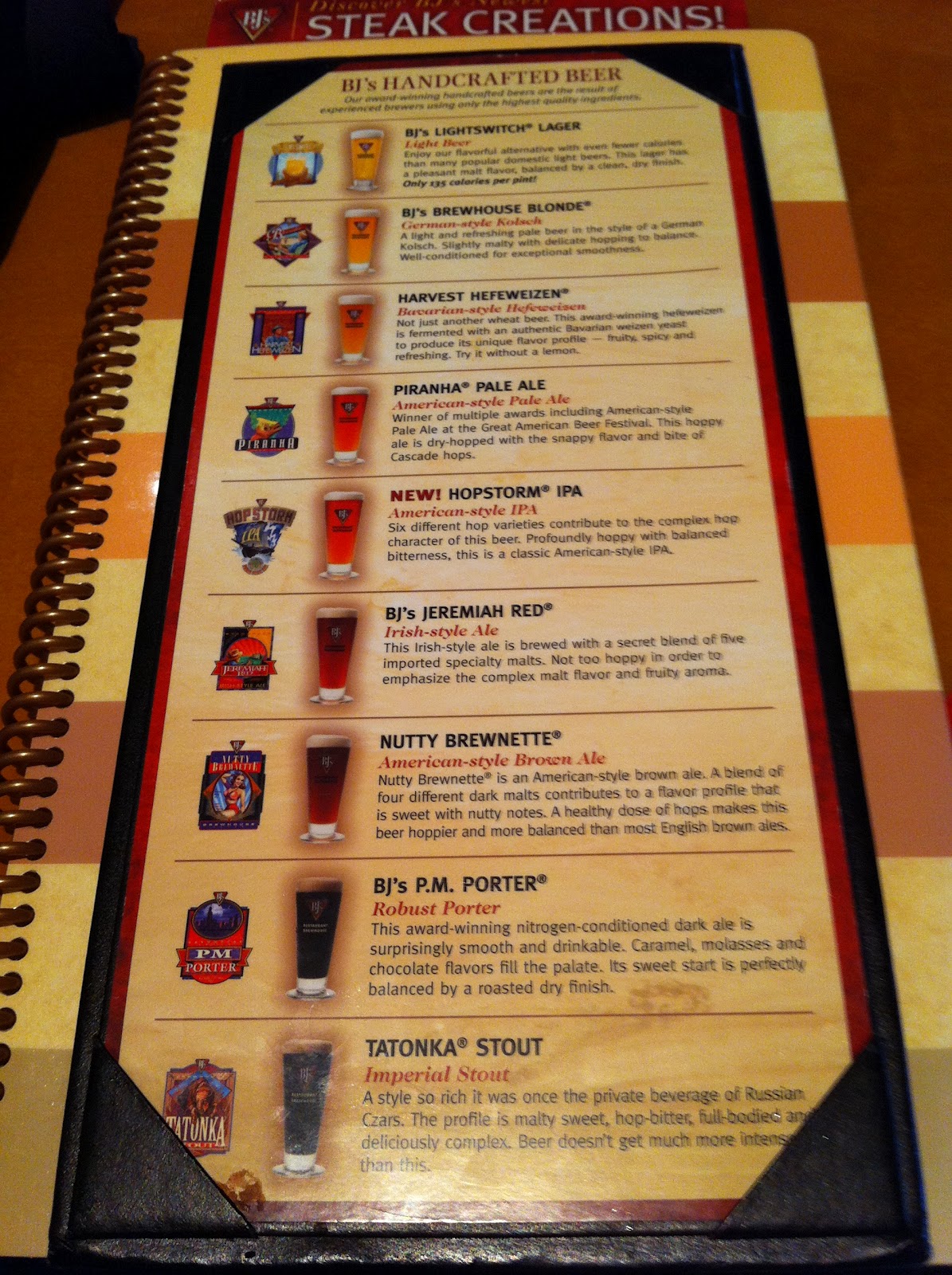 Daily Beer Review BJ's Brewhouse Pembroke Pines, Florida