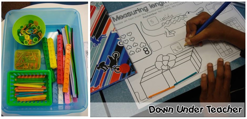 Down Under Teacher: Non-Standard Measurement Freebies