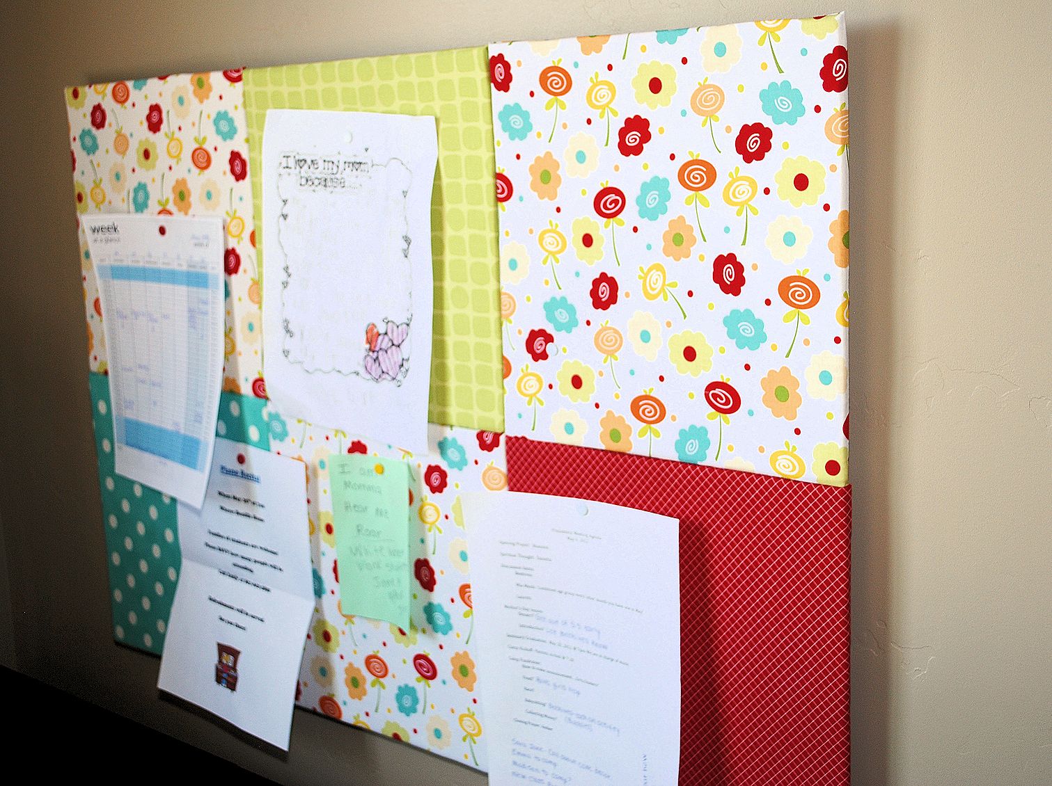 Fabric Covered Bulletin Board Crazy Little Projects
