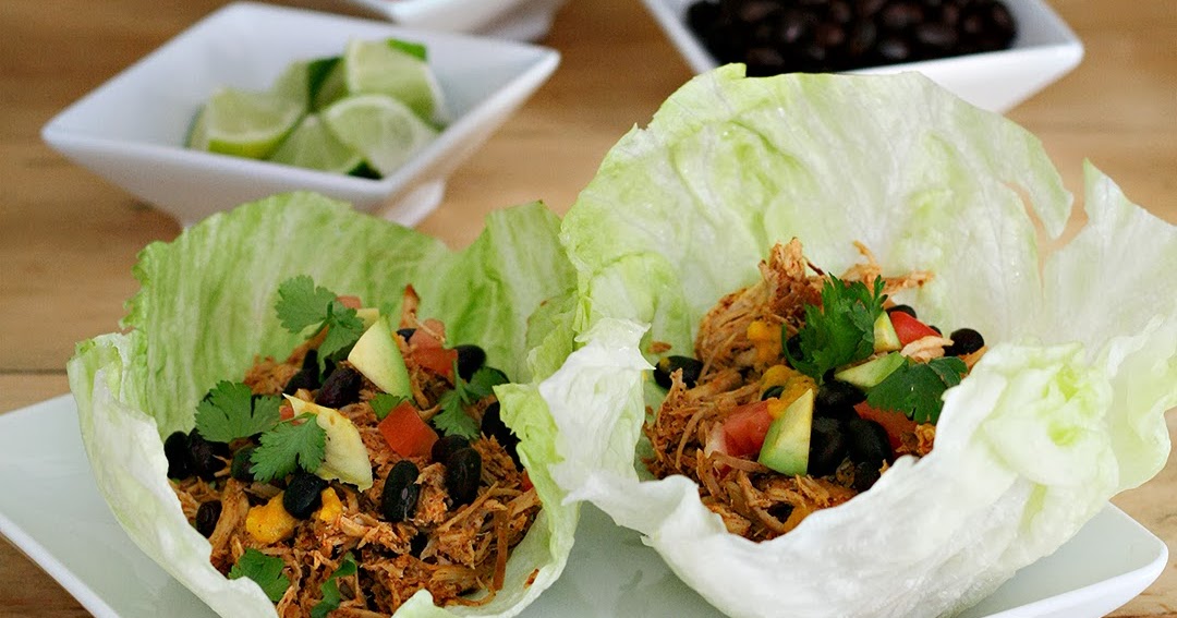 I is for Iceberg Lettuce Tacos with Slow Cooked Shredded Chicken
