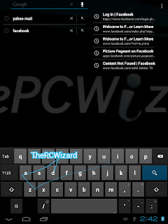 Gesture Typing on Android 4.0.3