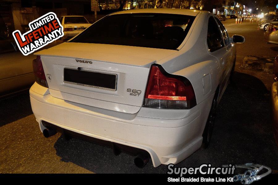 SUPERCIRCUIT Steel Braided Brake Lines Volvo S60 Steel Braided Brake