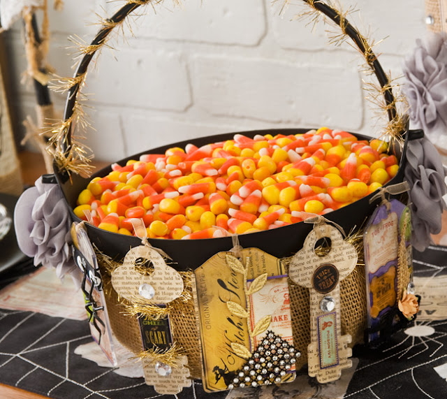 Cathie Filian DIY Candy Cauldron made from a Dollar Store Cauldron