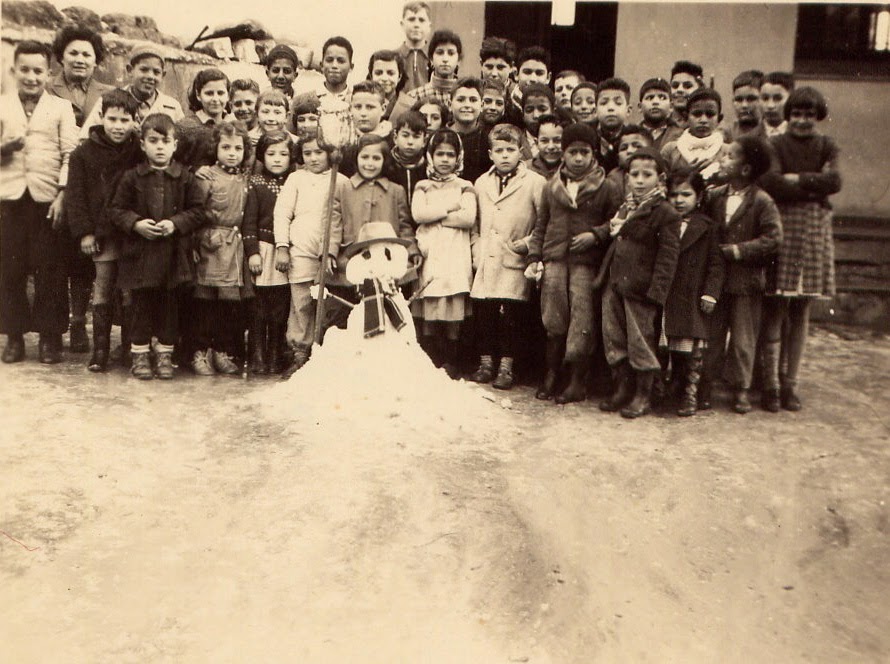 Bonhomme de neige en 1953 !!!