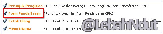 Cara Pendaftaran CPNS Kemenkes Online 2012