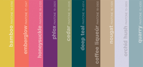 палитра PANTONE Есен 2011