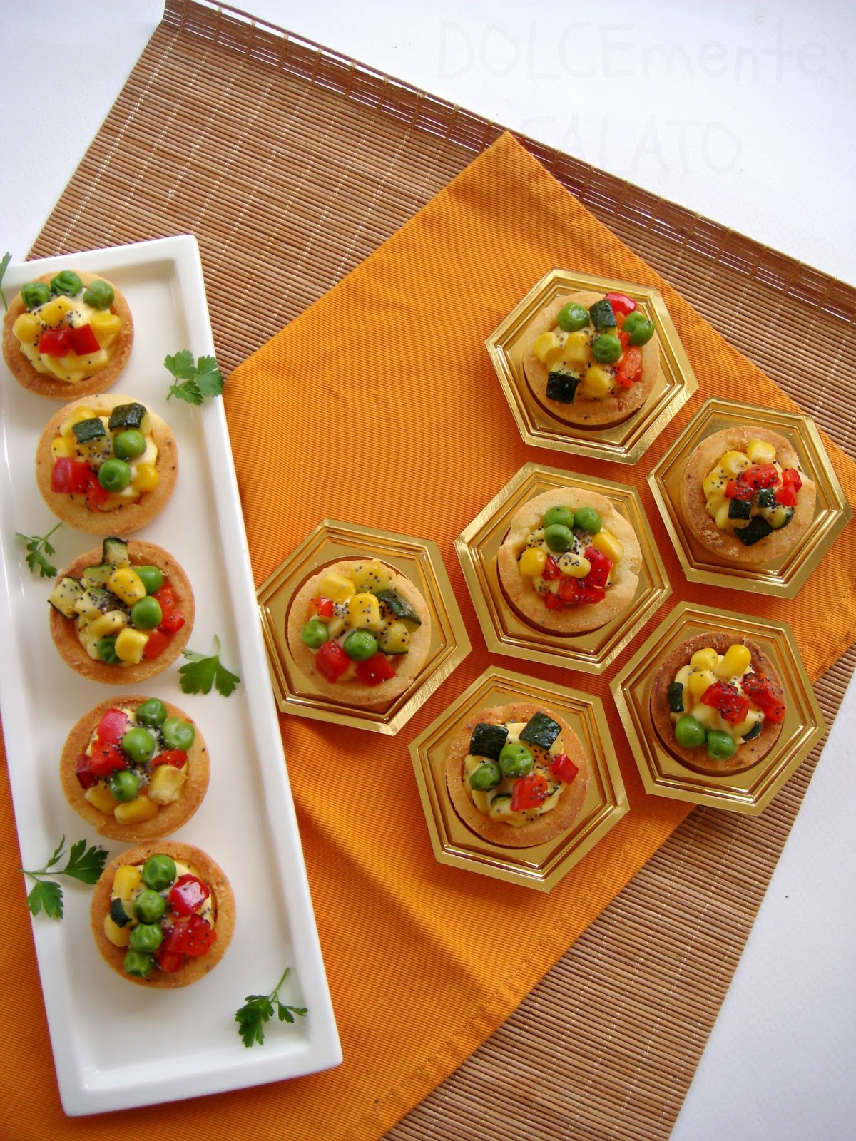 DOLCEmente SALATO: Cestini di frolla con verdure al forno