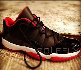 jordan 11, lows, black red