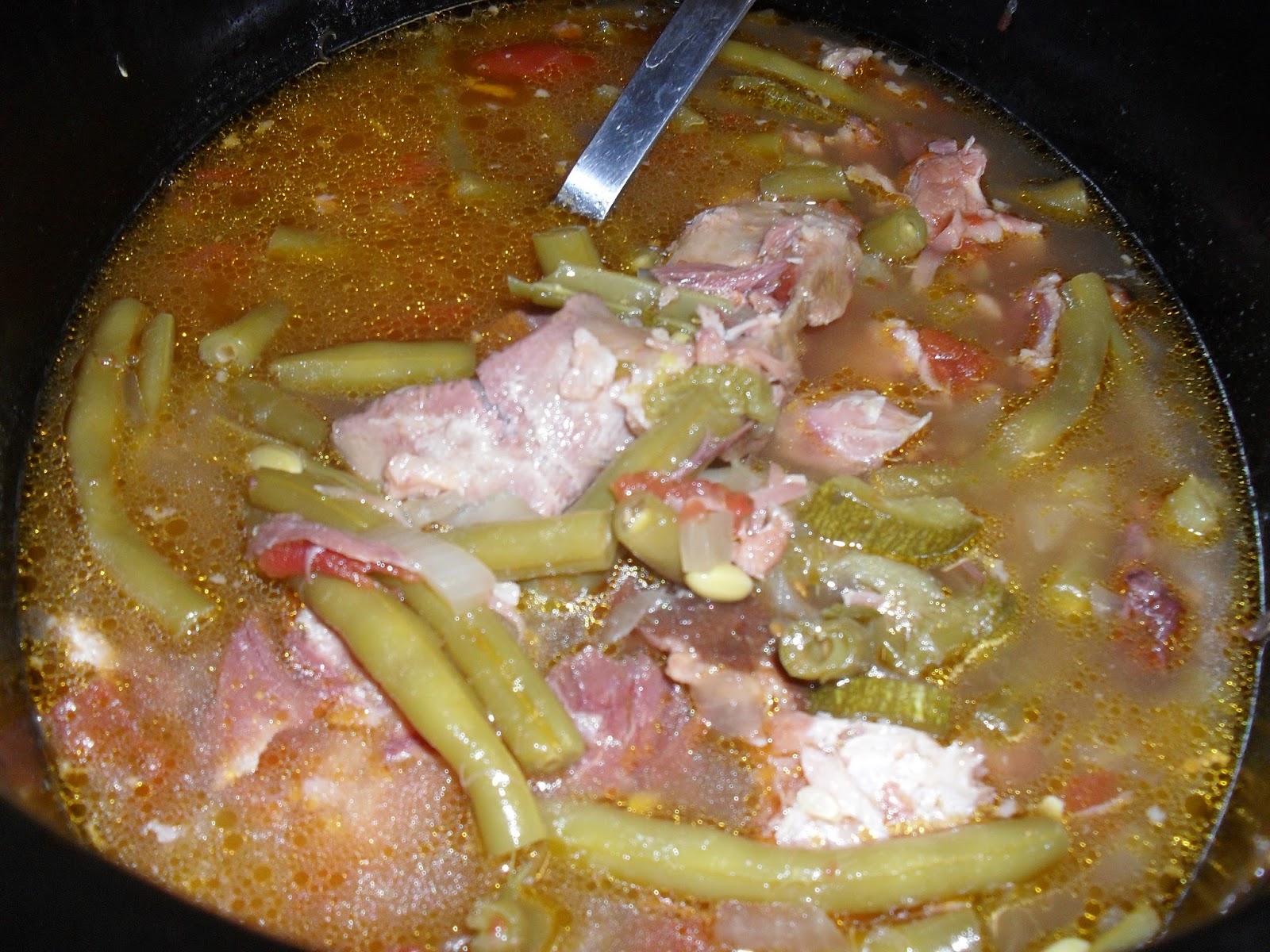 Green Beans with Ham or Bacon (Keto Crockpot Recipe)