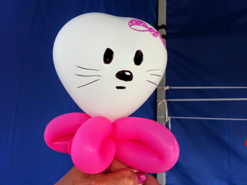 Ballontier knoten Hello Kitty