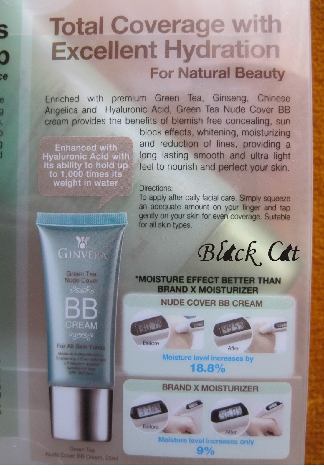 BeautySwot: GINVERA Green Tea Nude Cover BB Cream - Review