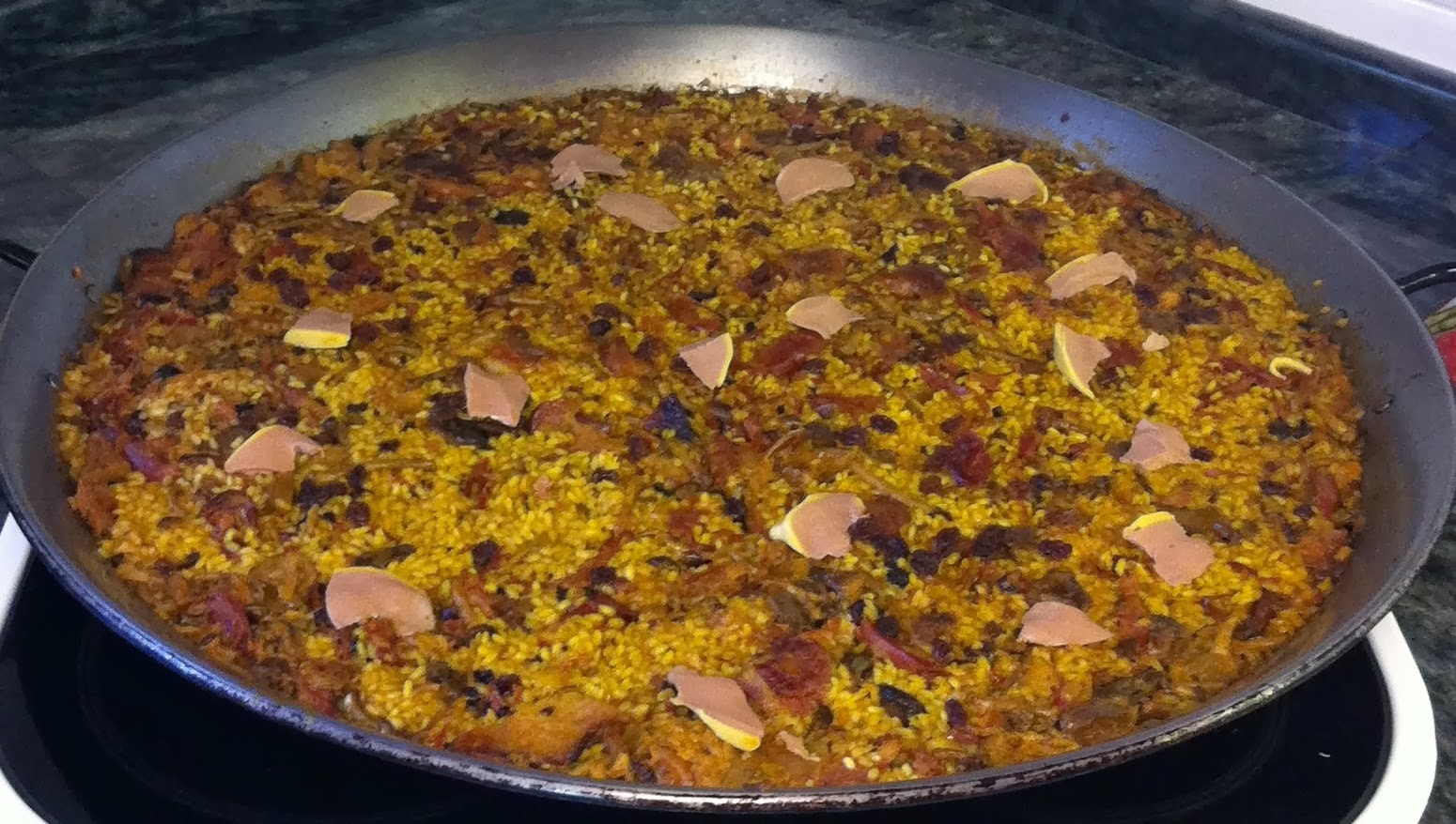 recetas y amigos Paella de pato y setas
