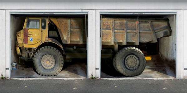 Garage Door Decoration Stickers:Truck