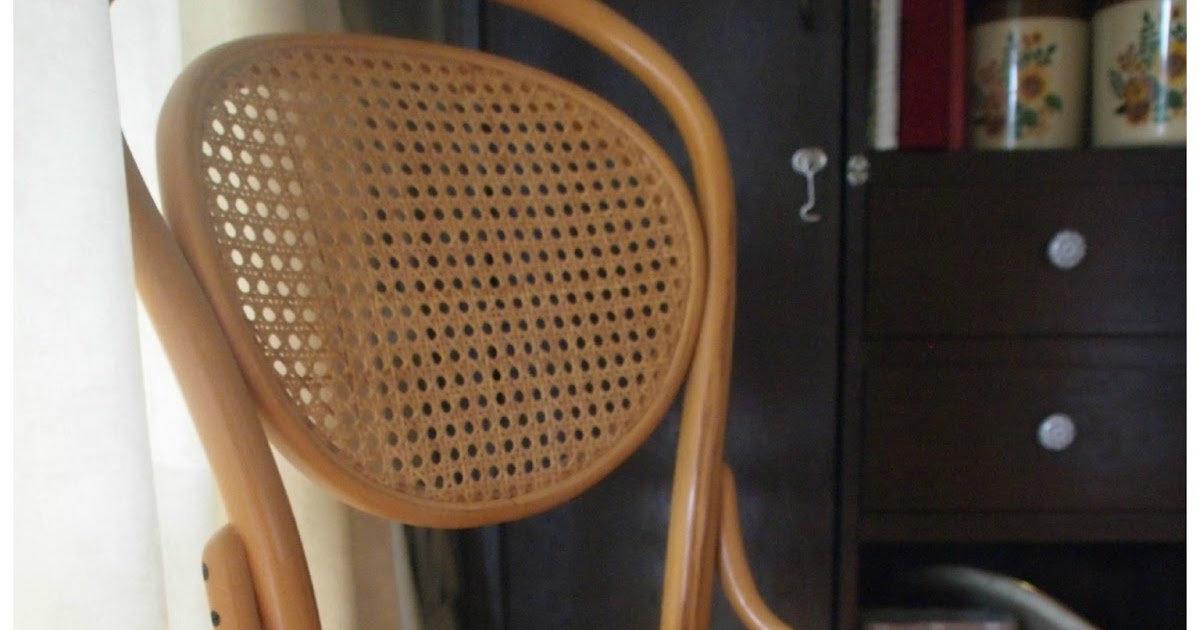 THE THRIFTY CHALLENGE Fixing up a rattan seat.