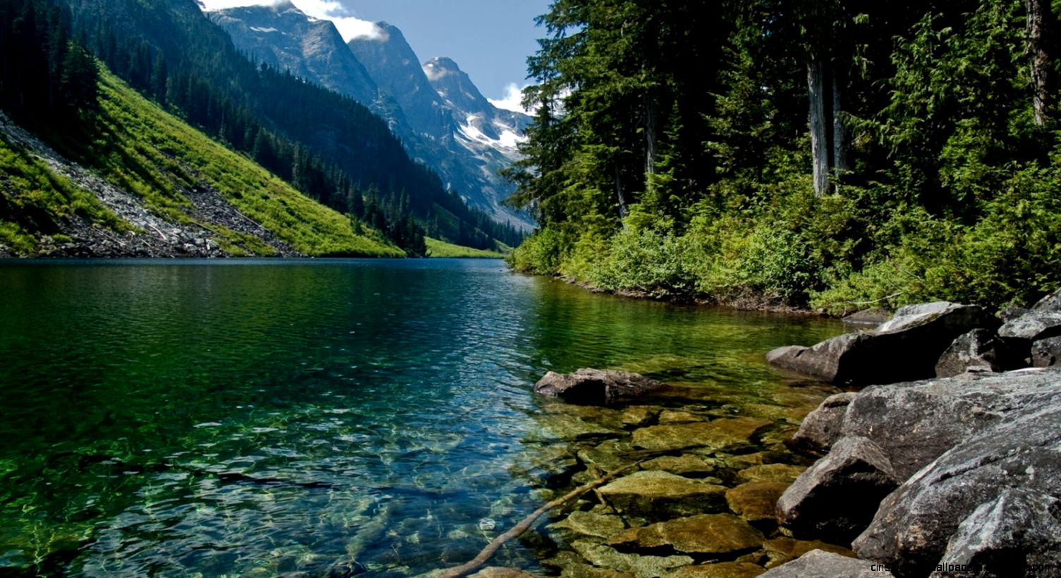 Beautiful River Between Mountain Wallpaper 1600x900 iWallHD Beautiful River Between Mountain Wallpaper 1600x900 iWallHD