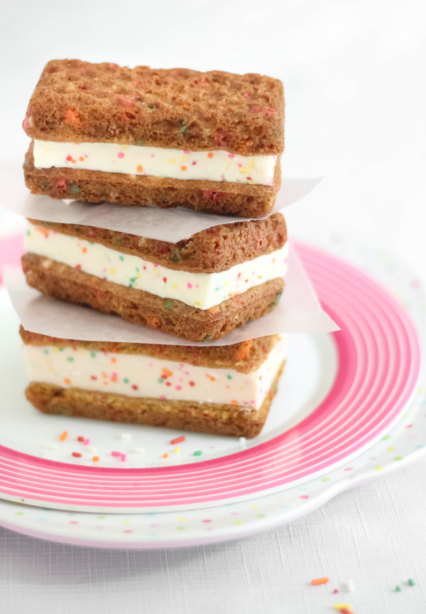 Blondie Confetti Ice Cream Sandwiches and a Giveaway!