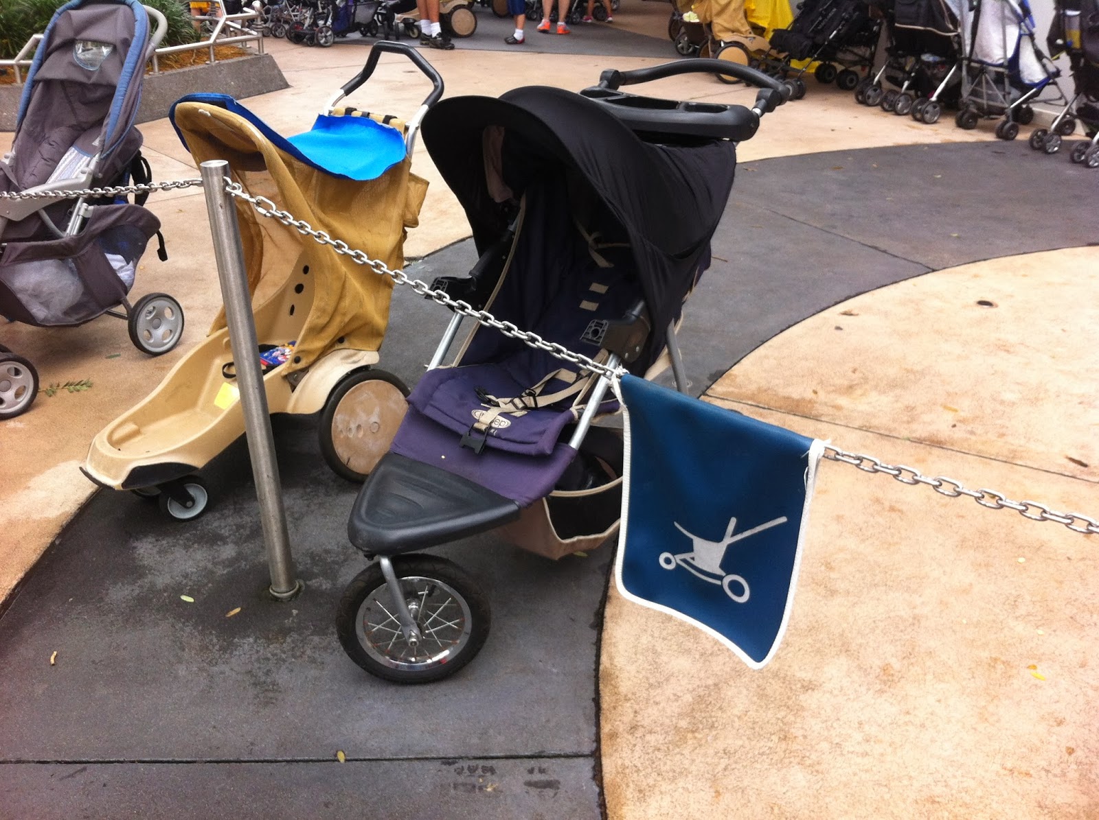 Stroller Parking at Disneyland and Walt Disney World Tips from the