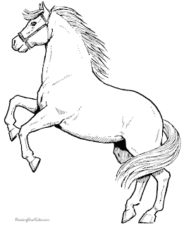 Horse Coloring Pages on Come And Learn Together      Horse   Kuda