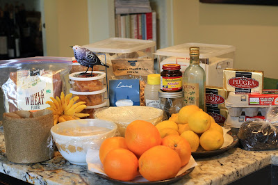 Ingredients for panettone
