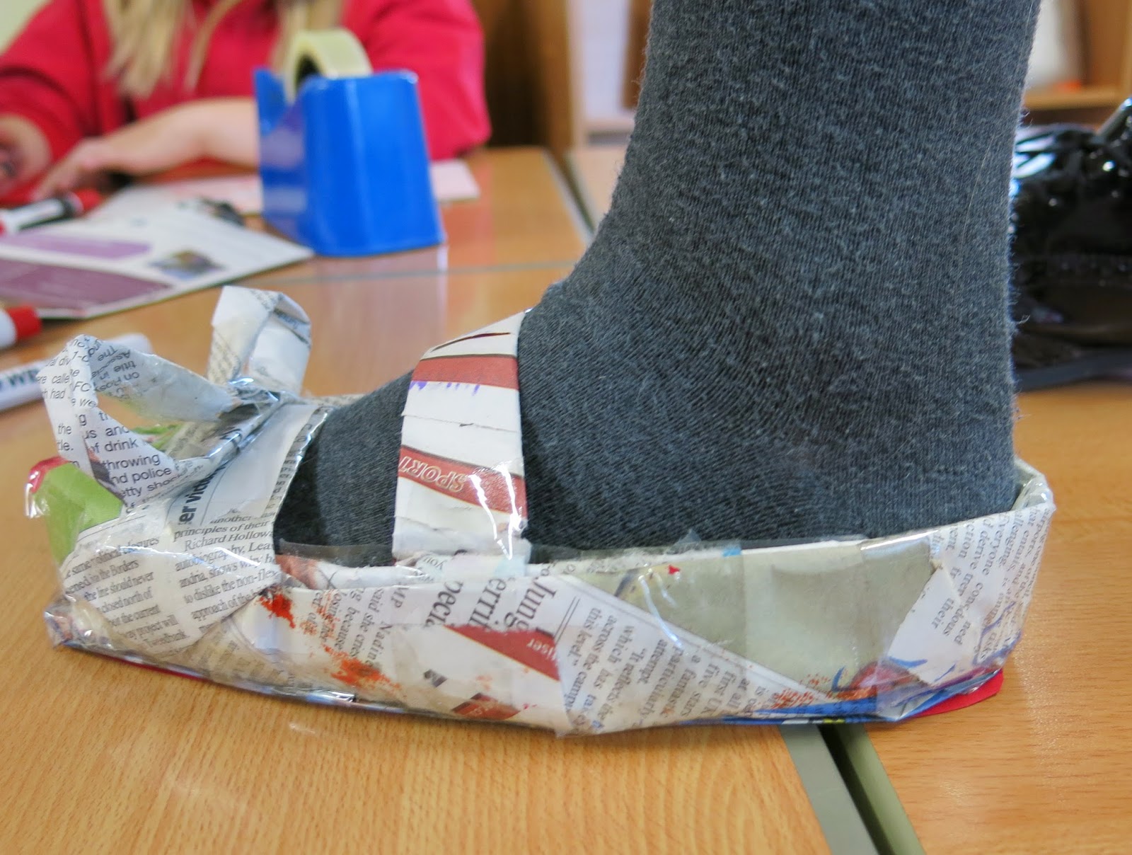 Mrs Crosbie NEWSPAPER SHOES