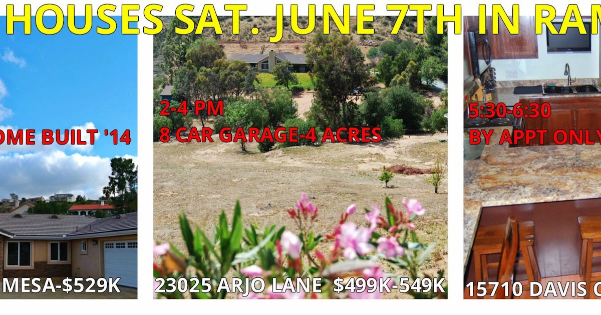 All About Ramona CA Open House Extravaganza in Ramona SAT JUNE 7