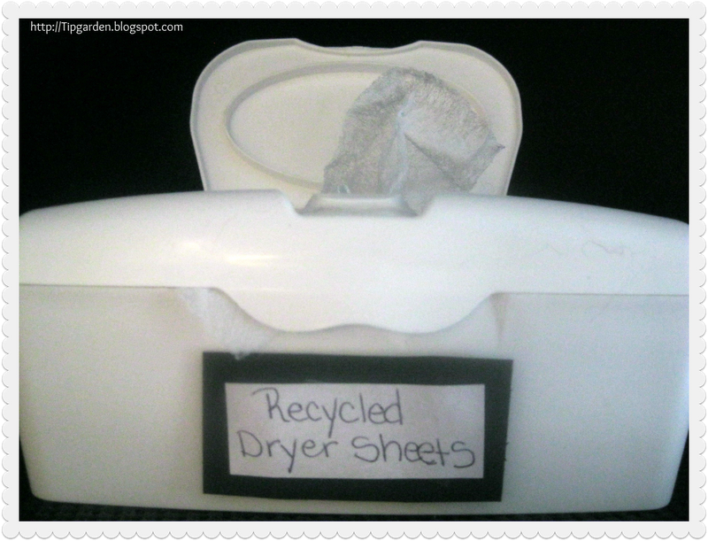 TIP GARDEN Recycling Dryer Sheets Quadruple Your Savings!