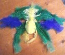 Mardi Gras Bird Mask for Shrove Tuesday with Feathers
