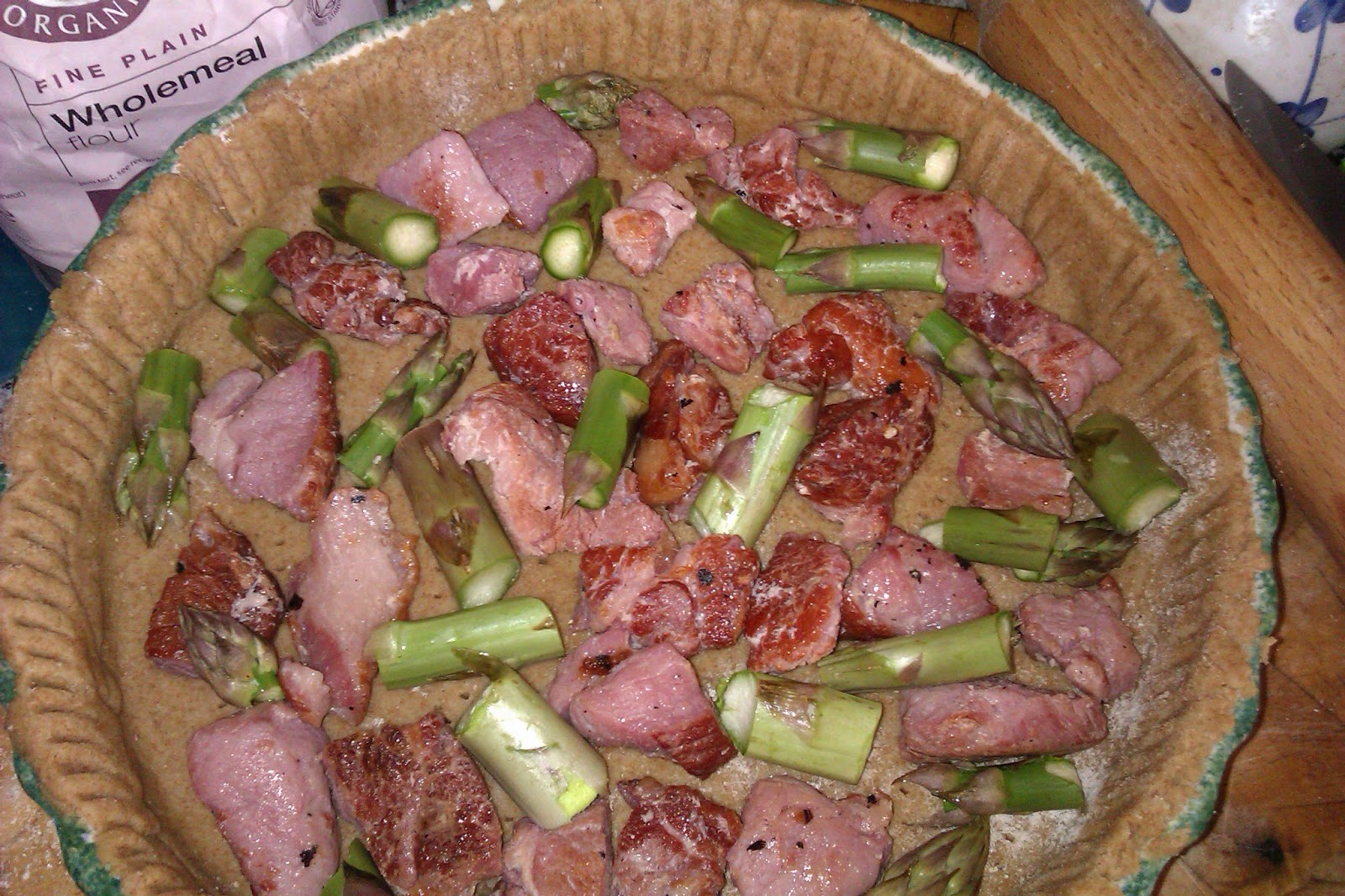 JibberJabberUK Asparagus and Bacon Quiche