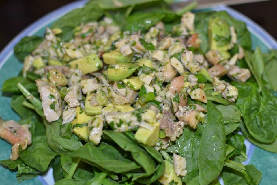 Al's Recipe Reviews Chicken and Avocado Salad with WasabiLime Dressing