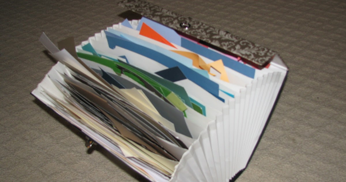 Organizing Cardstock Scraps