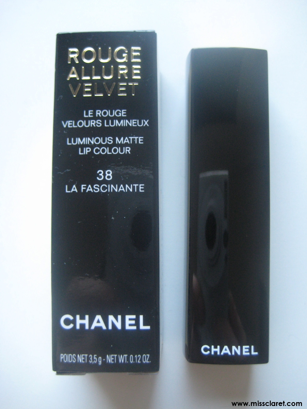 Rouge Allure Velvet Luminous Matte Lip Colour - 38 La fascinante by Chanel  for Women - 0.12 oz Lipst 