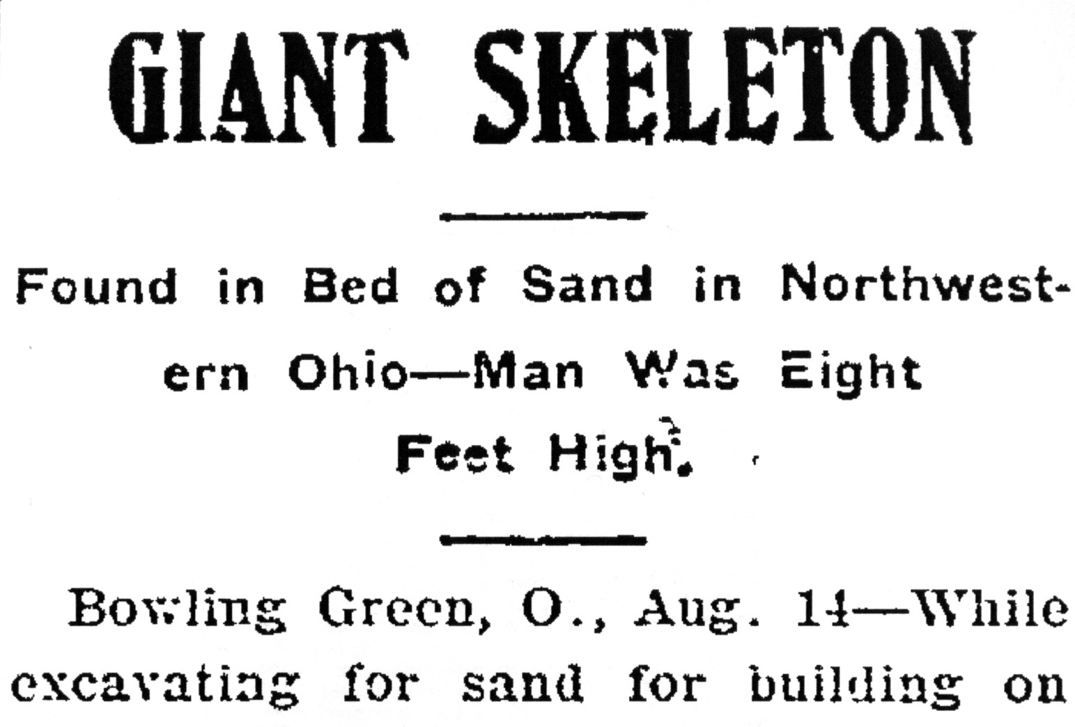 Gigantic Human Skeleton