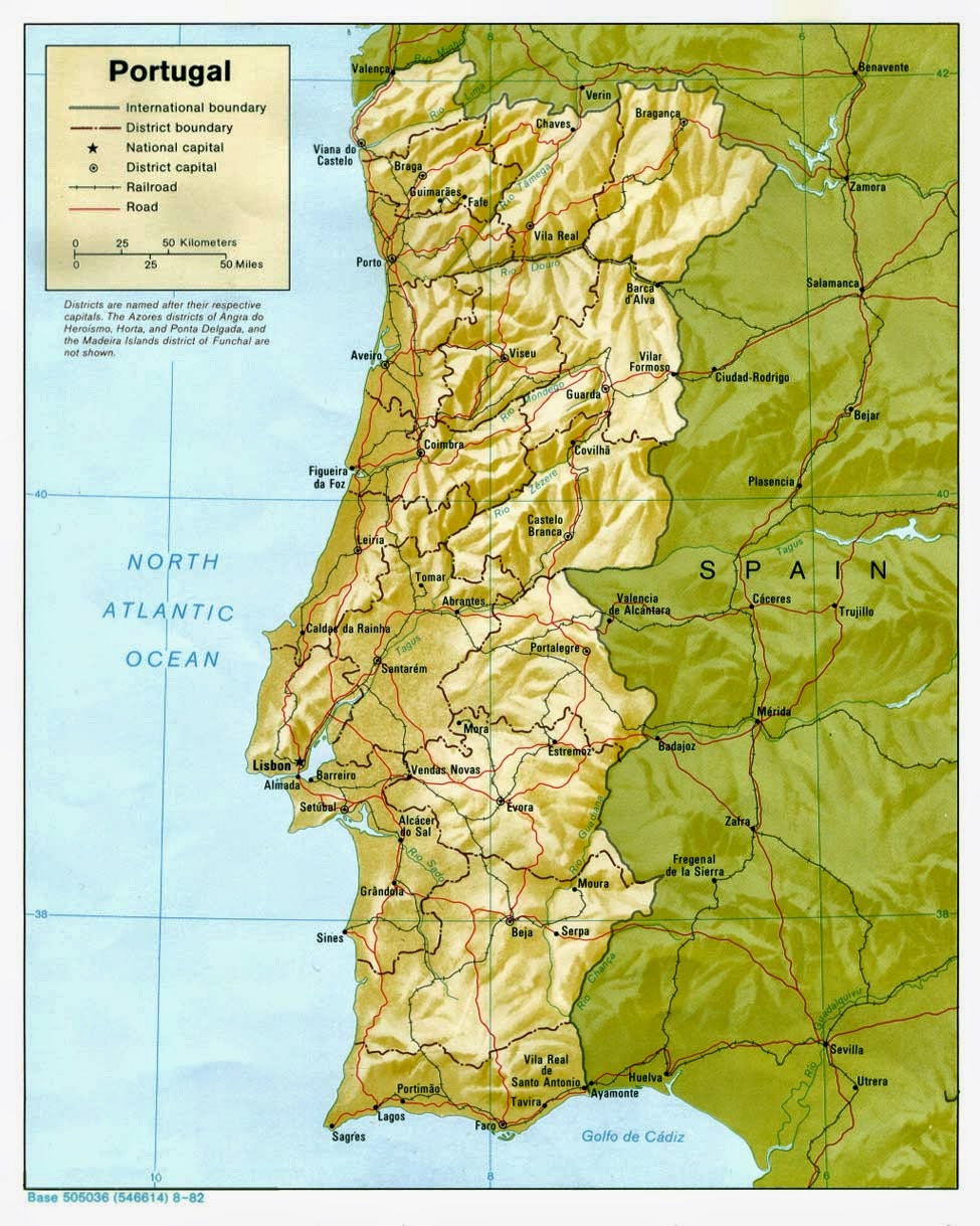 Old Map of Portugal 1917 Mapa de Portugal Portuguese map Vintage