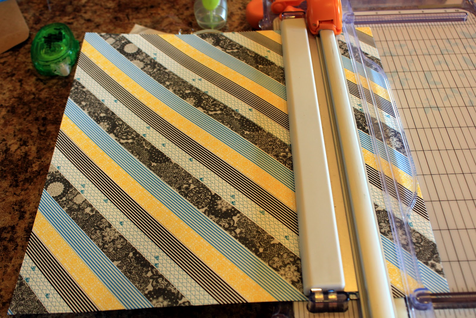 Taylor Stamped How to Make a Chevron Pattern from Washi Tape