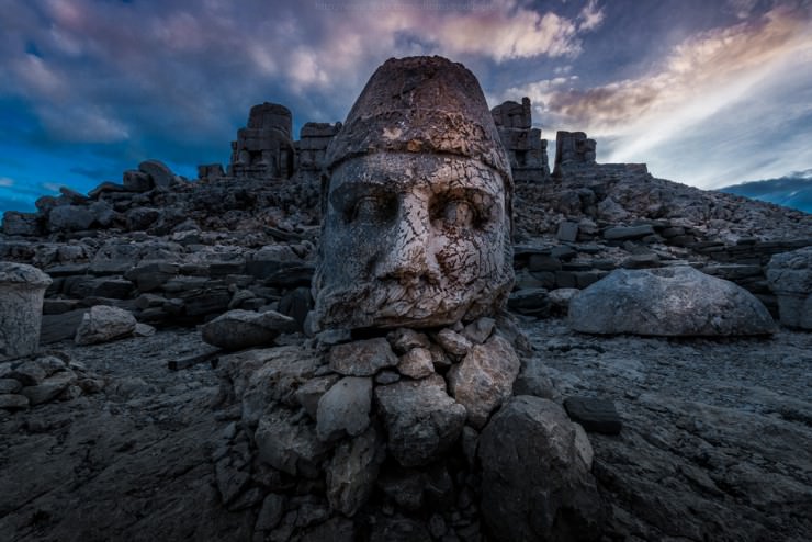 See the Ancient Statues Near the Royal Tomb on the Mount Nemrut, Turkey See the Ancient Statues Near the Royal Tomb on the Mount Nemrut, Turkey