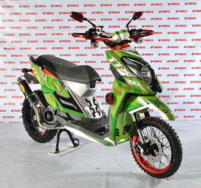 Modifikasi Yamaha X Ride Hijau