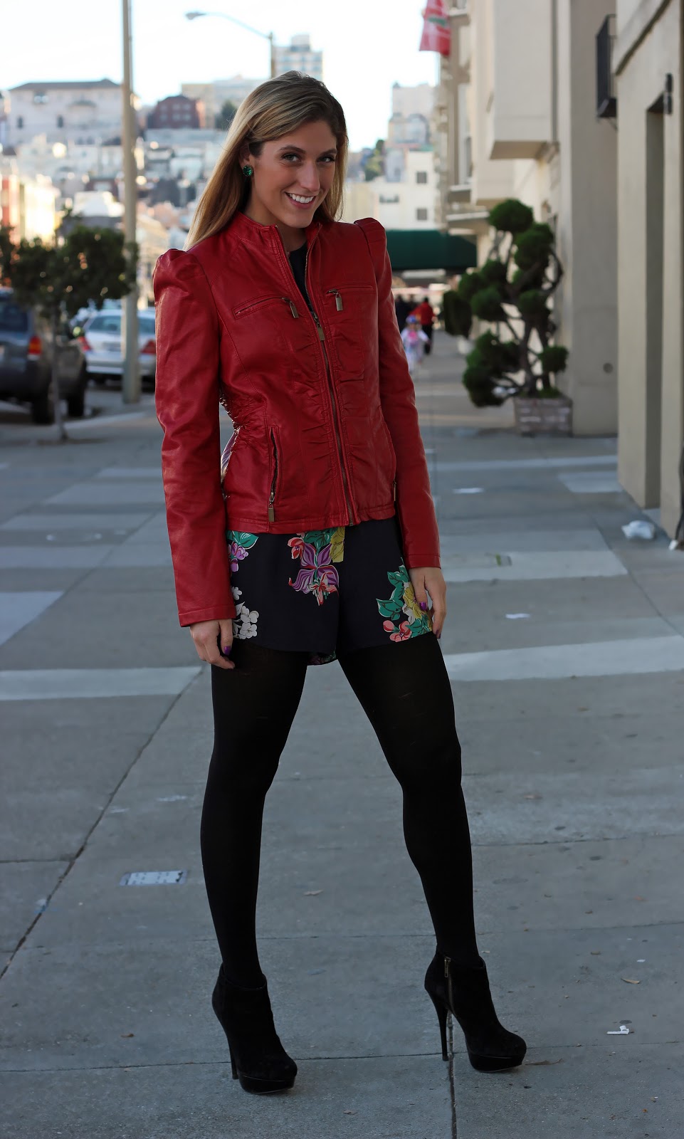 red leather jacket target