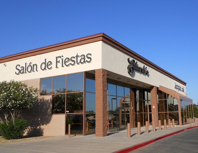Eduardo's Reception Hall, also called Salon de Fiesta, in Phoenix, AZ exterior and entry of Eduardo's Reception Hall, Phonenix, AZ